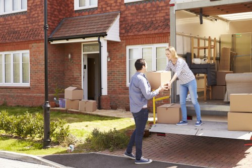 Local piano movers planning access and loading for a Clapham job