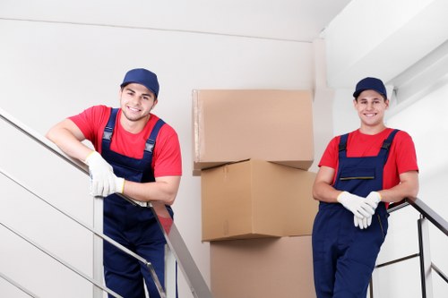 Packing and transporting office furniture for a Clapham relocation
