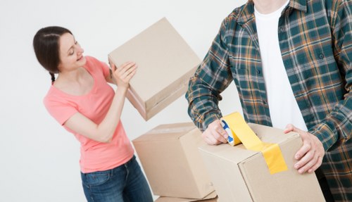 Clapham movers assisting with a home relocation in South West London
