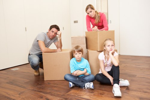 Careful handling of furniture during a short-notice house move in Clapham