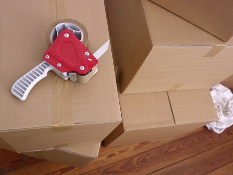 Waste and packaging sorted for lawful disposal after a move