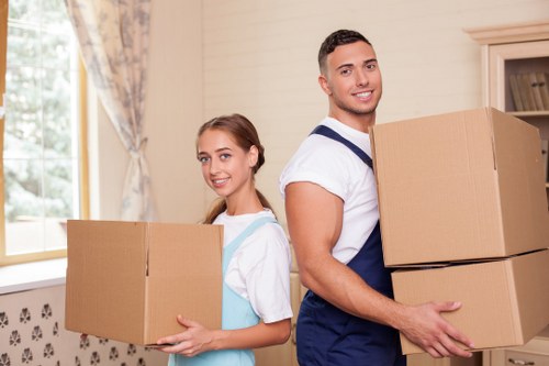 Local removal van used for collections and deliveries in Clapham