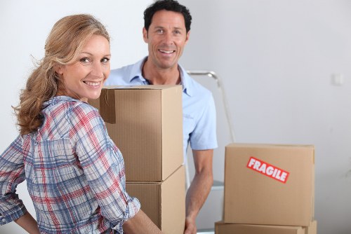 Careful packing and furniture handling for a local move